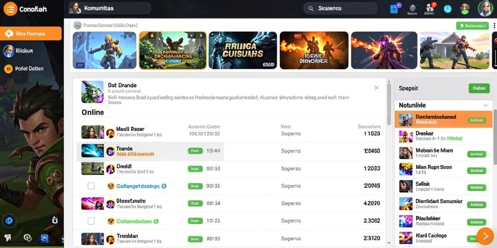 Fitur interaksi sosial yang membuat bermain semakin seru.
