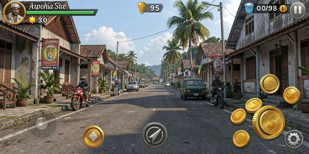 Mode multiplayer memungkinkan bersaing dengan teman.